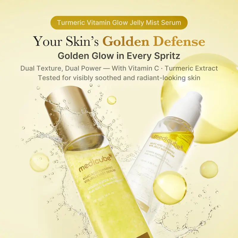 medicube turmeric vitamin glow jelly mist serum